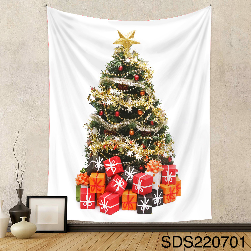 5サイズ☆壁飾り布 クリスマスツリー タペストリー 壁掛け インテリア