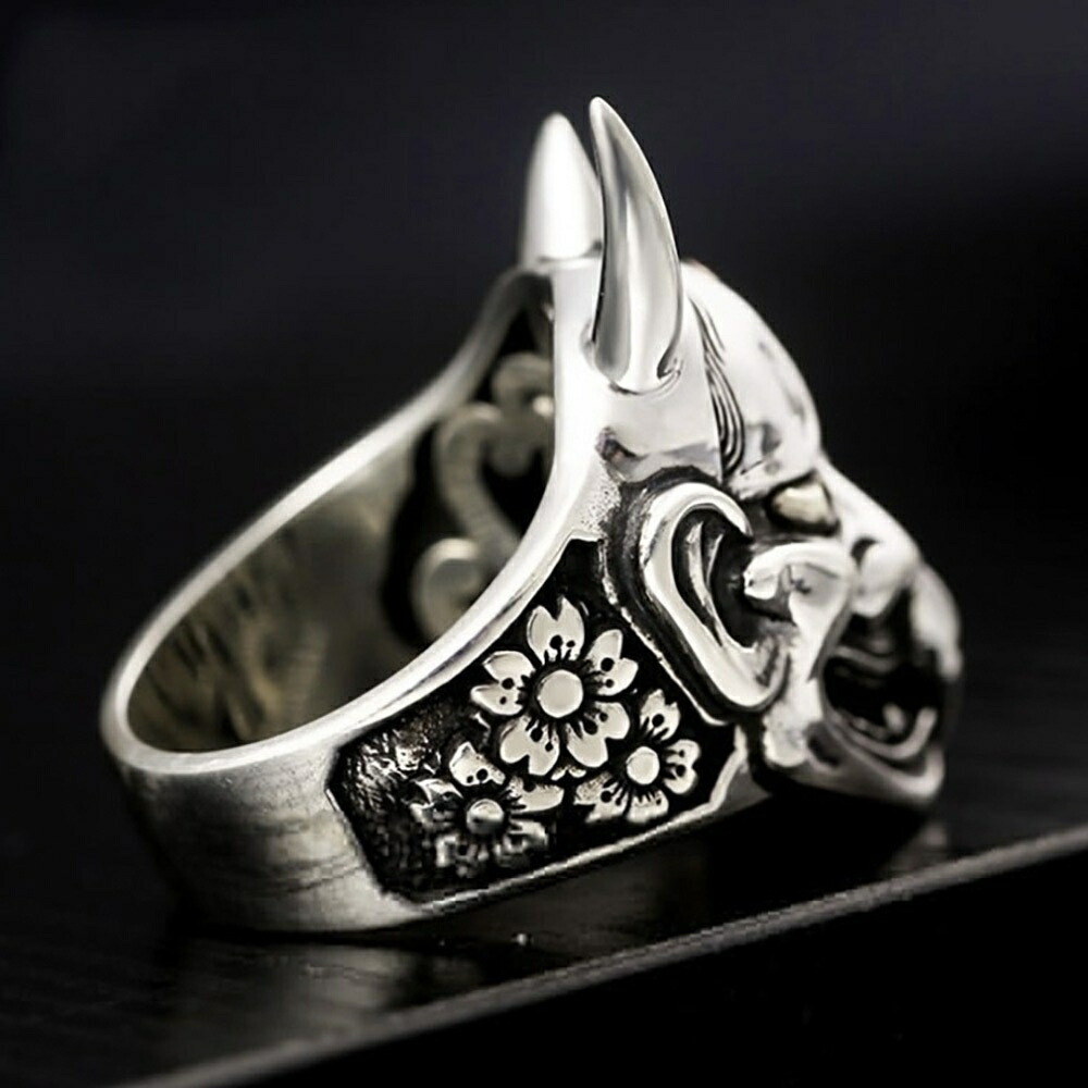 リング 般若と狐 指輪 アクセサリー お守り 厄除け 魔除け スタ | 卸売