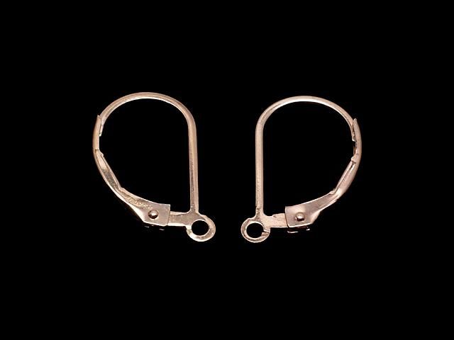 14KGF ピンクゴールドフィルド ピアス フレンチフック（レバーバック