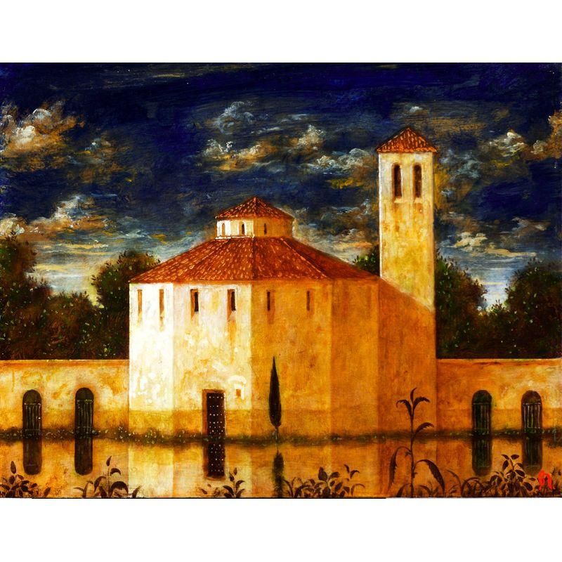 吉岡正人 「朝の光」 油彩5号 - 一枚の繪オンラインショップ