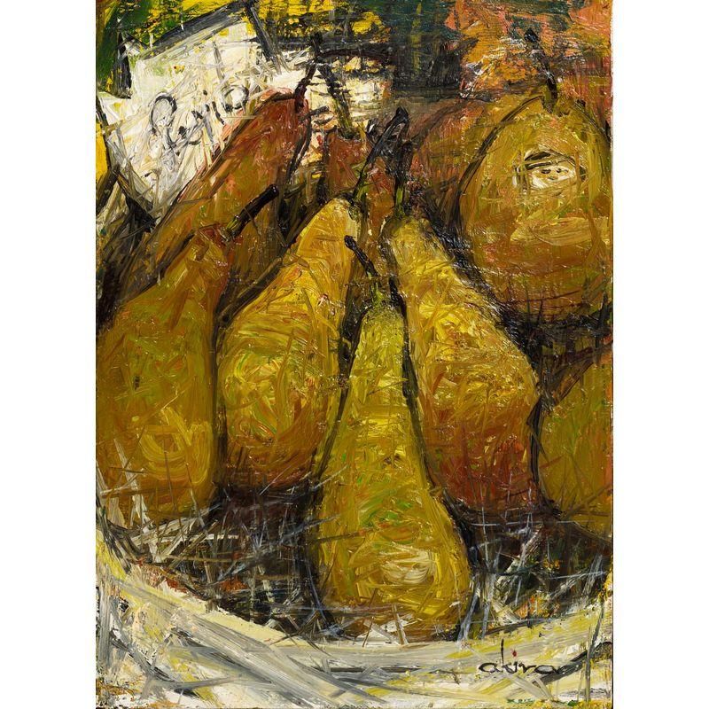 稲葉 彰 「ラ・フランス」 油彩4号 額付き - 一枚の繪オンラインショップ