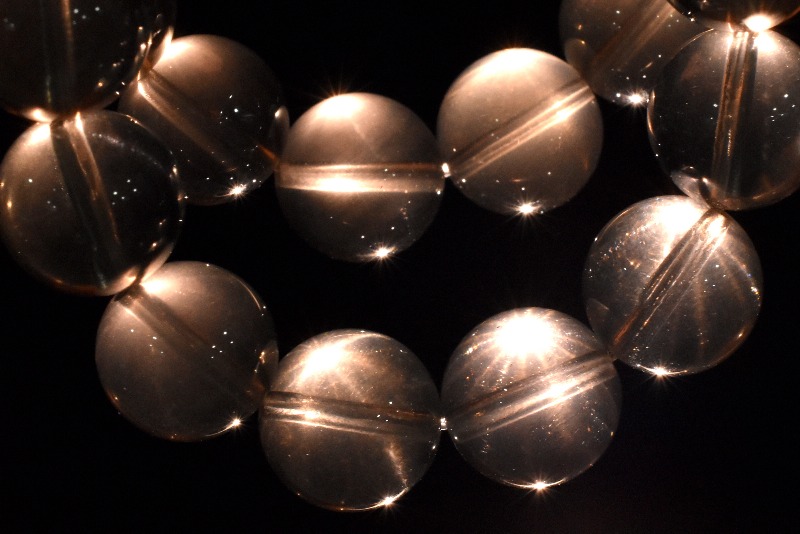 希少◇スター効果！ ゼウスクォーツ(スモーキーシトリン) 9mm