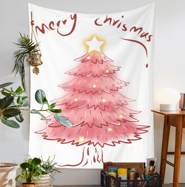 クリスマスツリー タペストリー フォト 壁掛け おしゃれ タペストリー