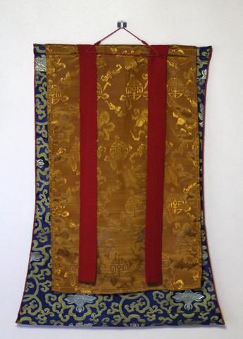 サラスヴァティー（弁財天／べんざいてん）[布額装タンカsssn]- 彩雲