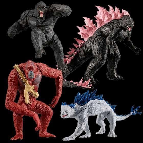 バンダイ HG ゴジラxコング 新たなる帝国 全4種フルセット