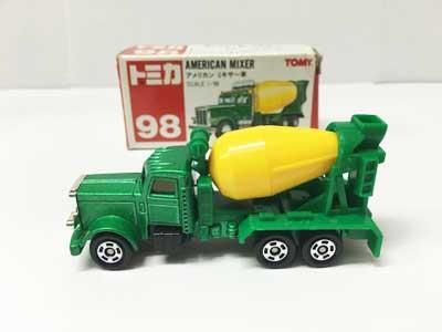 トミカ 98 アメリカン ミキサー車（中国製）（箱イタミ有り） TMC00536
