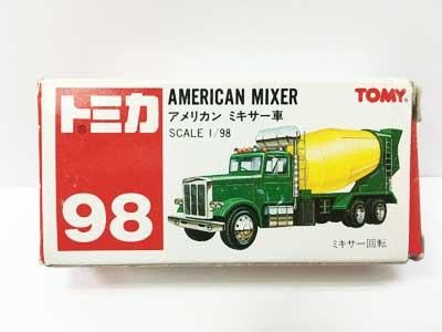 トミカ 98 アメリカン ミキサー車（中国製）（箱イタミ有り） TMC00536