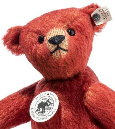 Steiff レッド テディベア レプリカ1912-1913 EAN403477 - Steiff