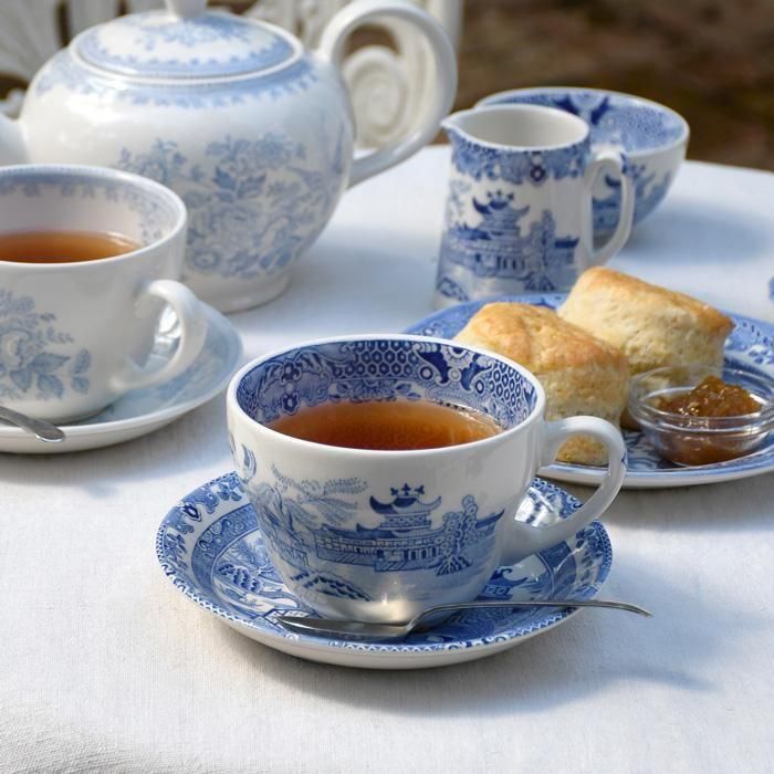 イギリス食器 Burleigh トーキーブルーウィロー ブレックファースト