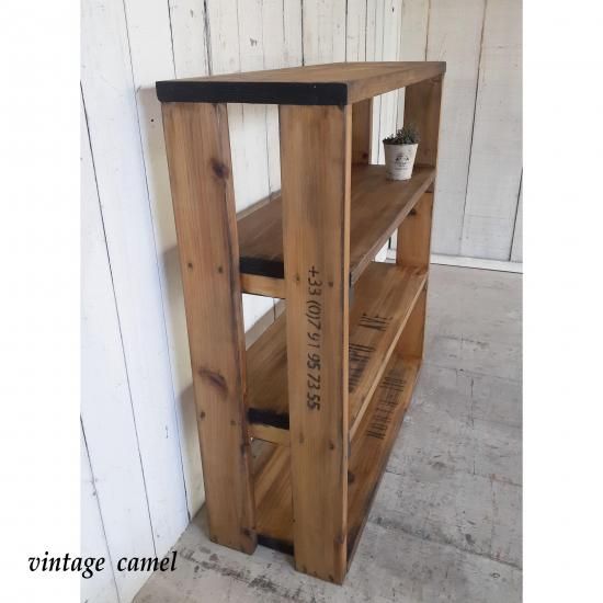 アンティーク風シューズラック | ヴィンテージ収納 - アンティーク風