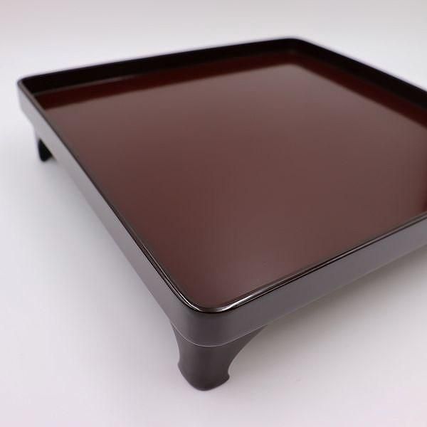 輪島塗栗色脚付膳 一人用和モダン漆器 飾り台にも最適