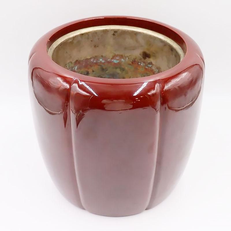 漆塗り 手焙り 火鉢 大正昭和初期 直径24.5cm