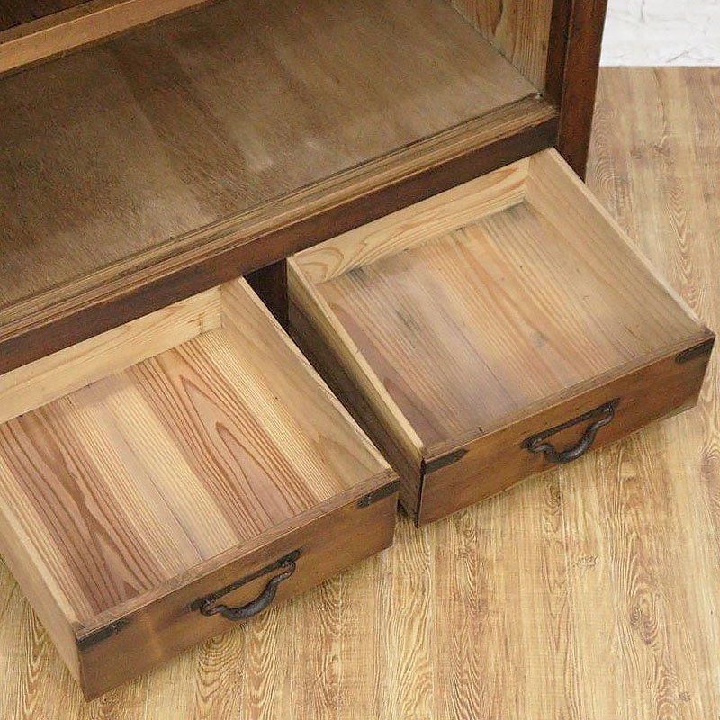 キャビネット 水屋箪笥 大正時代 杉製 引戸キャビネット