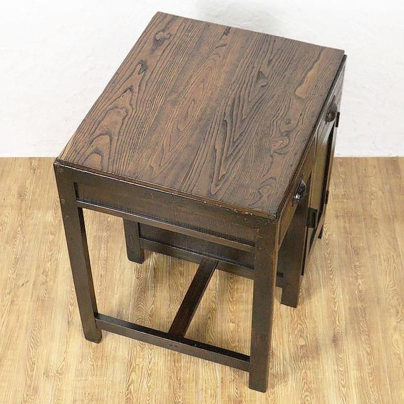 ミニデスク 日本製 ナチュラル 昭和初期 片袖机 アンティーク