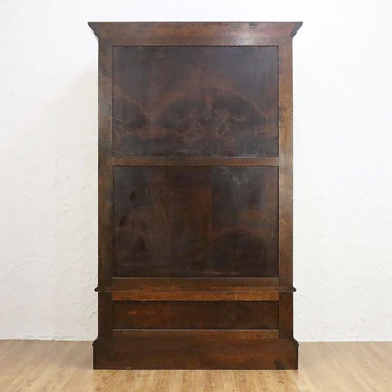 キャビネット 民芸キャビネット 大容量 ナラ材 昭和中期