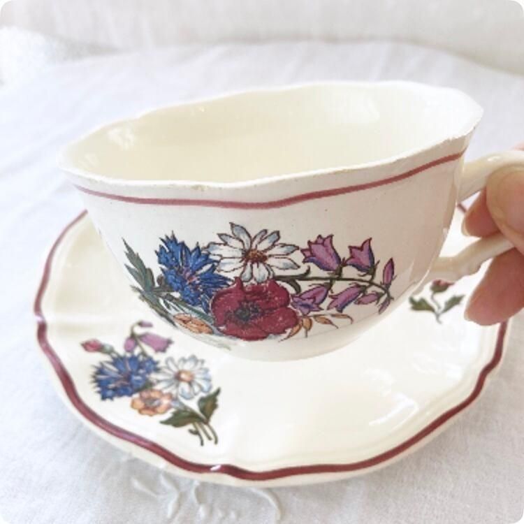 フランス サルグミンヌ アグレスト カップ＆ソーサー