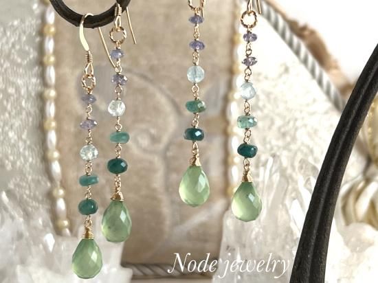 ◇再販◇ K14GF サーペンティン&グランディディエライト ドロップ