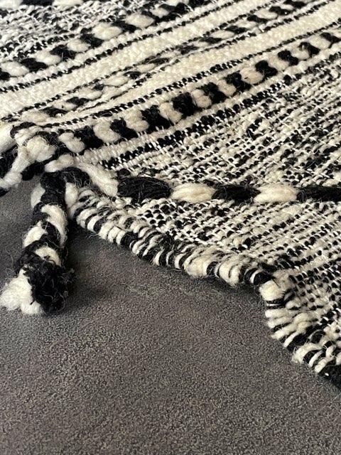 モロッコラグ「ZANAFIキリムキャメル」ブジャァッド産 ウール手織りラグ