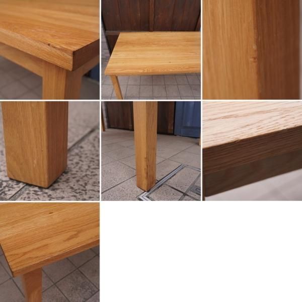 無印良品(MUJI)の人気のオーク材無垢材ダイニングテーブル！！180cmの