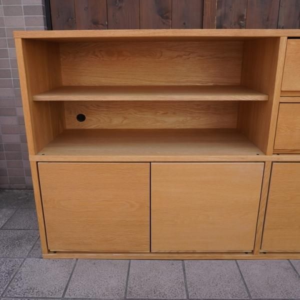 人気の無印良品(MUJI)のオーク材 スタッキングキャビネットです