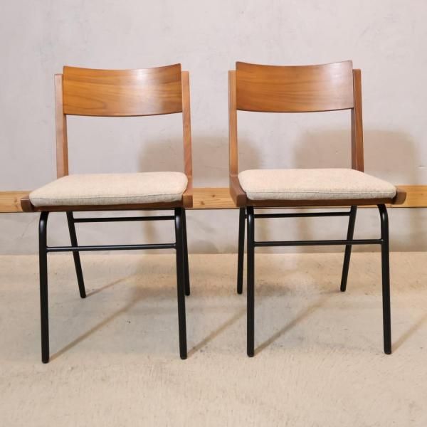 unico(ウニコ)のDIX(ディクス)シリーズのダイニングチェア 2脚セット