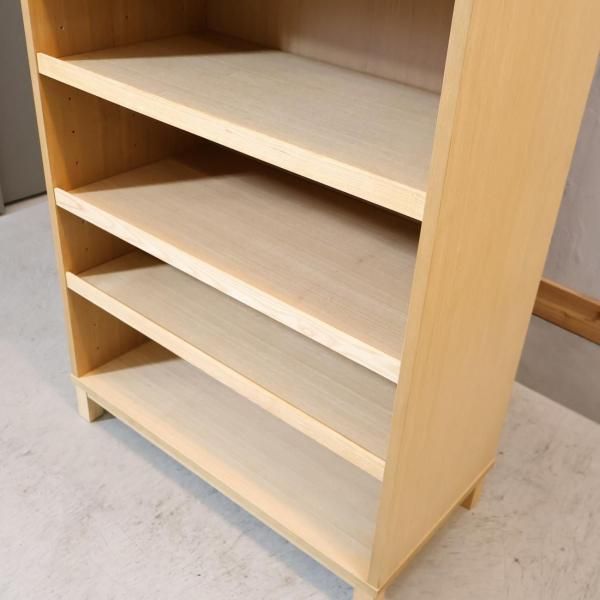 人気の無印良品のタモ材 木製収納です！！シンプルなデザインは本棚