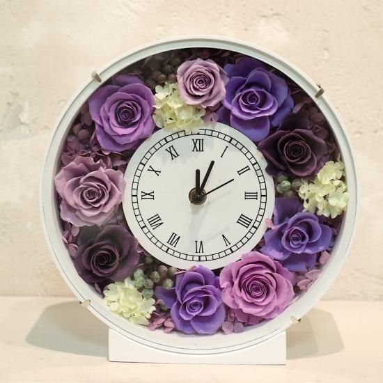 プリザーブドフラワー時計 - カントリーマム オンラインショップ 相澤