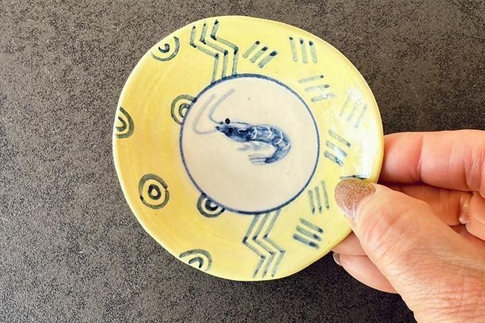 吉村尚子｜豆皿｜ えび｜うつわギャラリー陶和