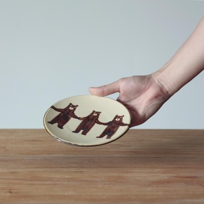 ぼくたちクマ5寸皿(単色)[お一人様2点まで] - Craft・Gift ヤッチと