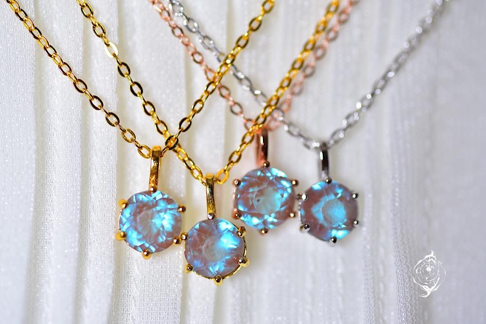 ワンポイント×サフィレット 【6～7mm/ネックレス】 - Carino works