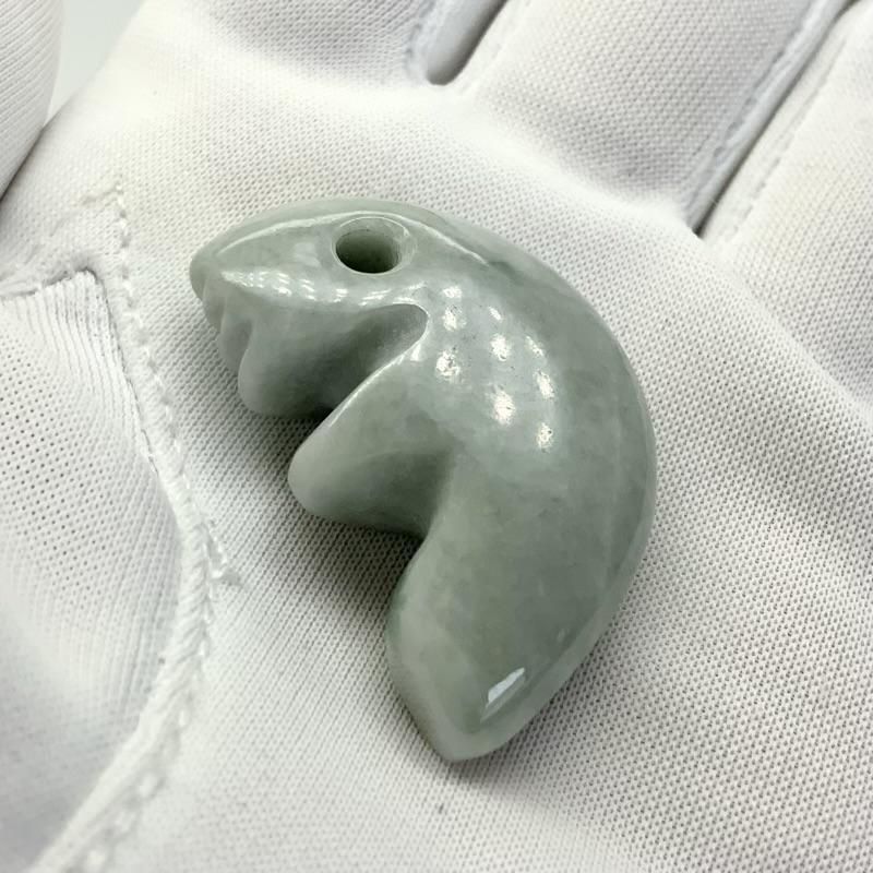 糸魚川翡翠 勾玉 獣型 】 国産 天然石 ひすい ヒスイ Jade カワセミ