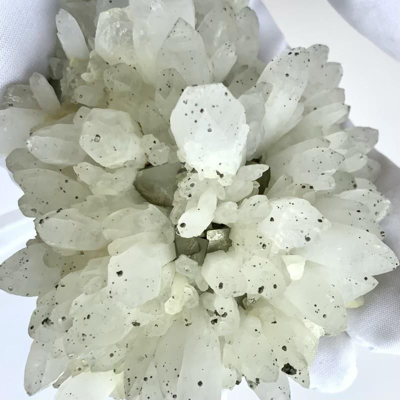 国産水晶/パイライト クラスター原石 青森県尾太鉱山産 】 日本産