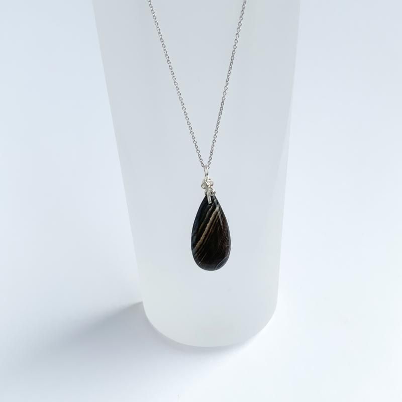 めのう ペンダント 】 黒めのう 瑪瑙 メノウ agate アゲート 天然石