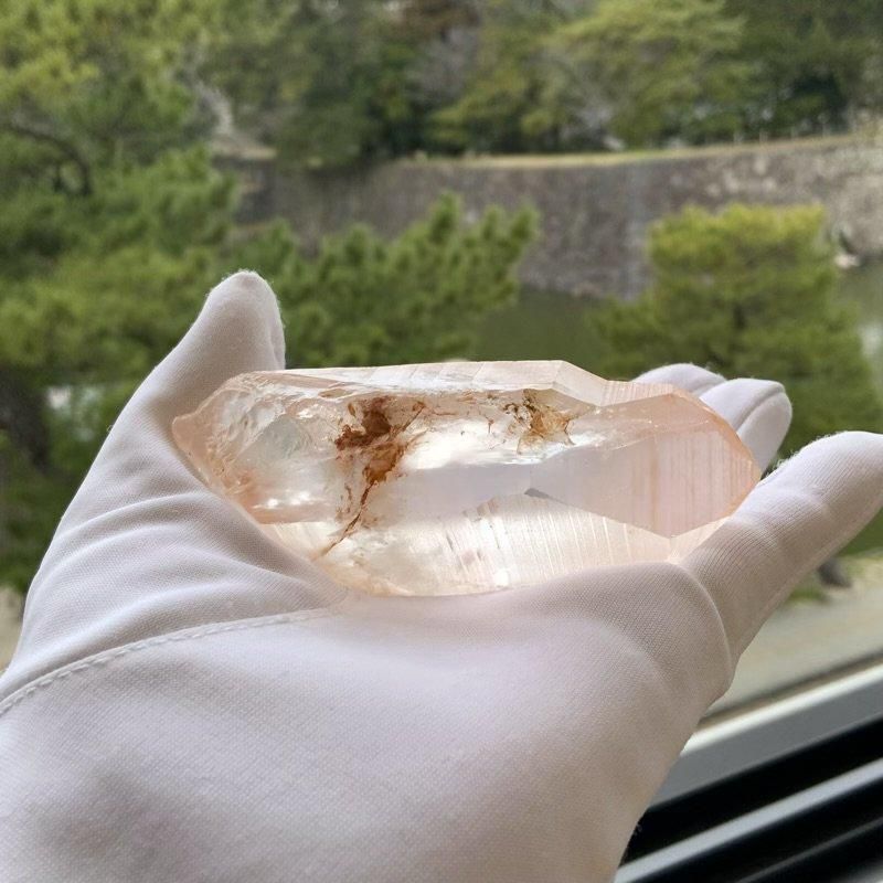 ピンクレムリアンシードクリスタル ポイント 】 水晶 クォーツ quartz