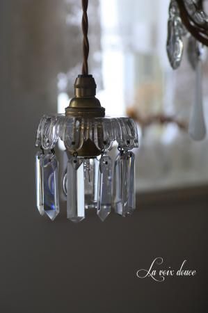 バカラミニシャンデリア - アンティーク照明＆ジュエリー La voix douce