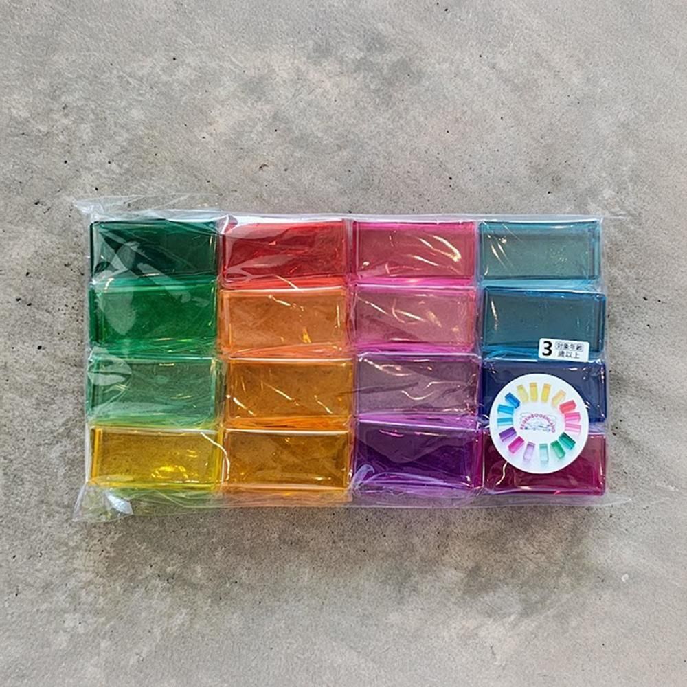 虹の石16pcs アクリル積み木REGENBOGENLAND/レーゲンボーゲンランド社