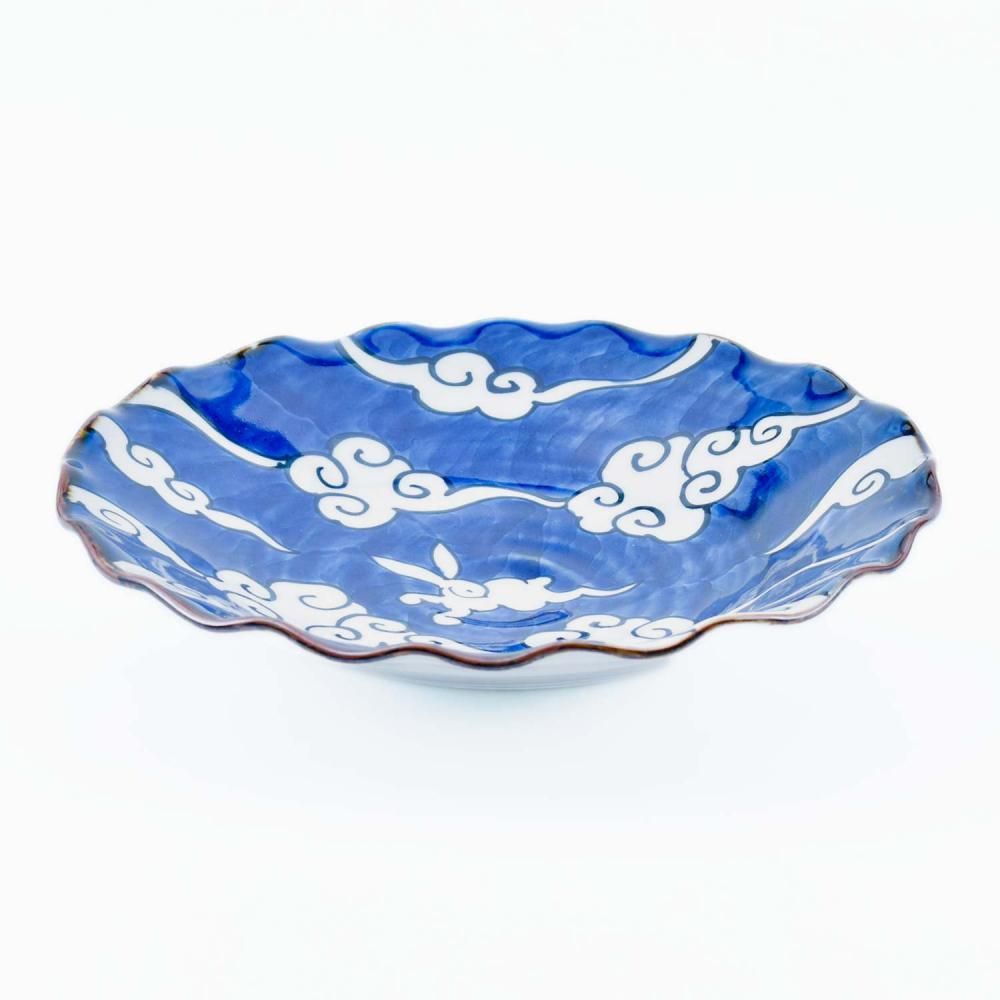 雲濃兎波渕中皿 | 磁器製食器 - 有田焼のまるぶんオンラインストア