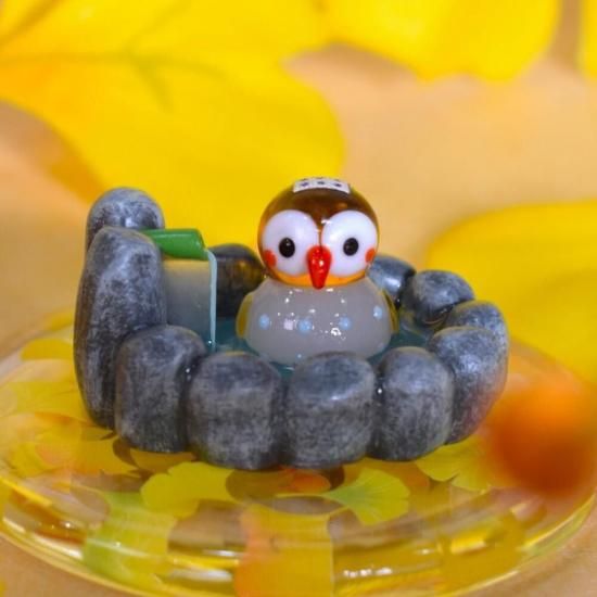 ミニチュアガラス細工｜可愛いふくろう｜FGスタジオ｜フォーカート