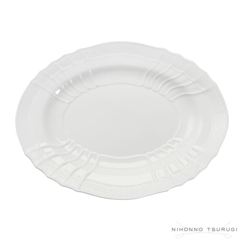 ジノリ 1735（GINORI 1735）ベッキオホワイト オーバル33cm 02-0555
