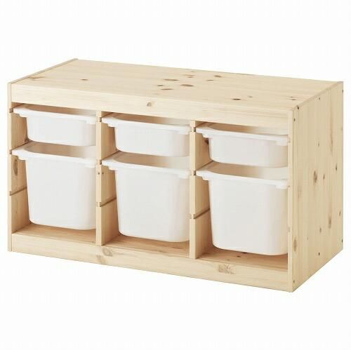 IKEA イケア フレームのみ ライトホワイトステインパイン93x44x53cm