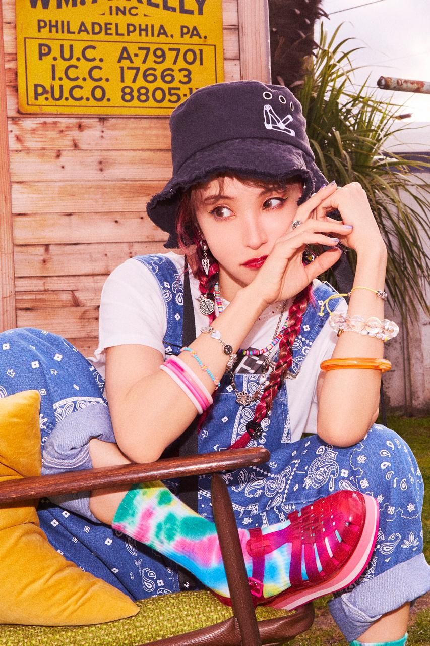 総柄デニムオーバーオール - ROY reflect overjoy