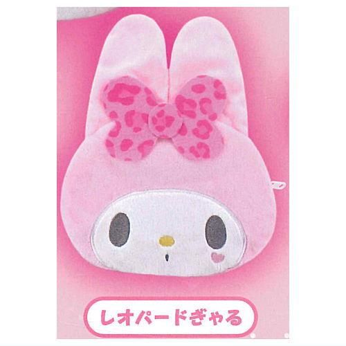 サンリオ マイメロディ ぬいぐるみポーチ [3.レオパードぎゃる],夢屋