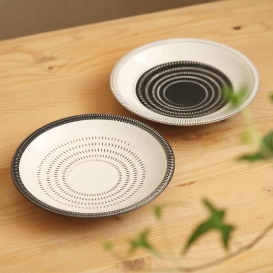 小石原焼 小石原焼き 5寸皿 飛び鉋 15.5cm 2カラー 森喜窯 森山健治