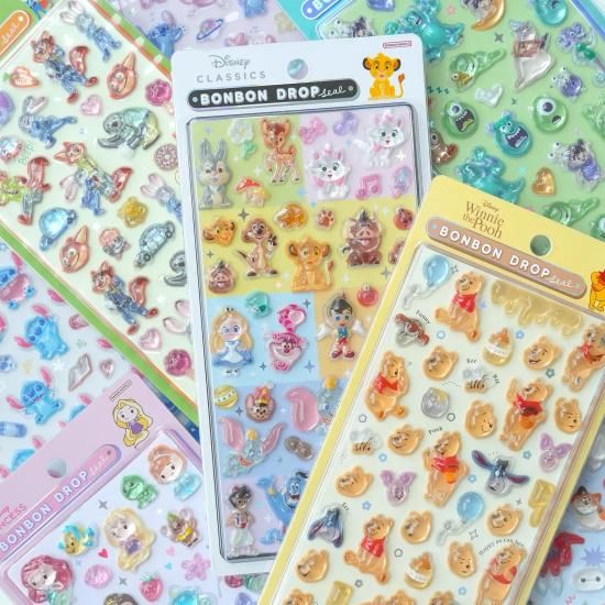 ネコポス対応】ボンボンドロップシール くまのプーさん - クーリア