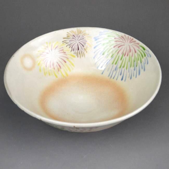 平茶碗 花火 亨 - 京焼清水焼 松韻堂