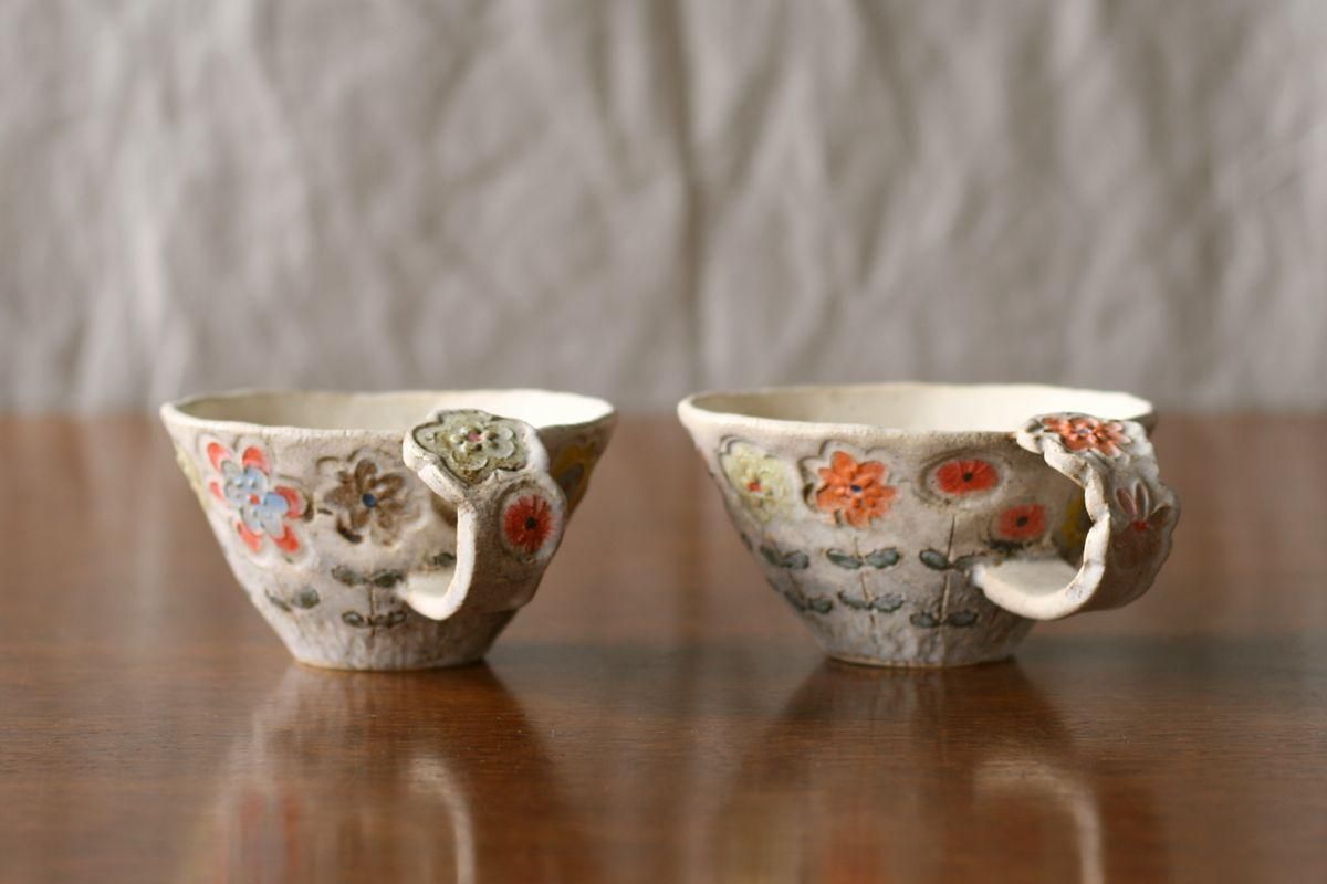 本田あつみ 和食器通販｜さわらぎ Wild flowerマグカップ