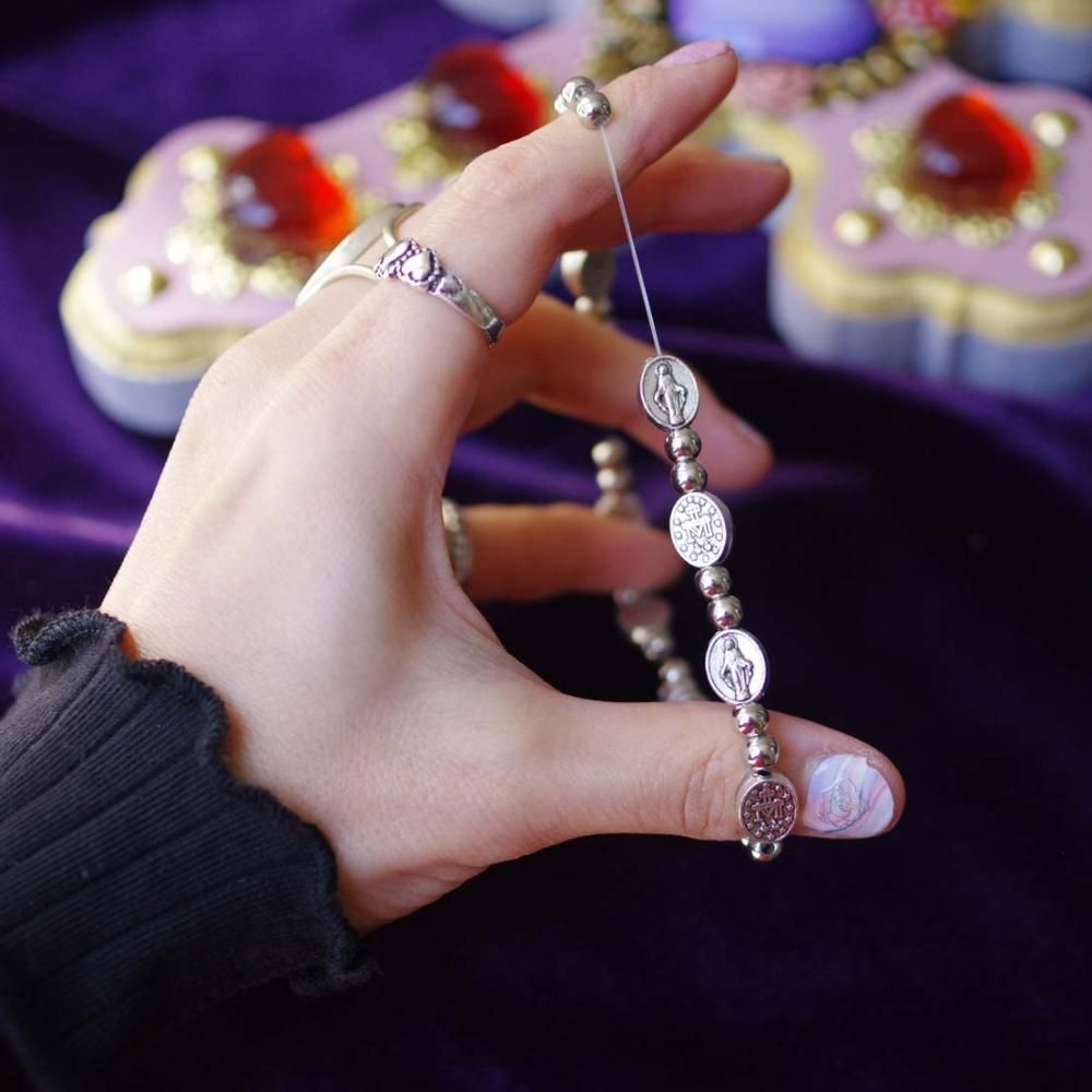 フリーサイズ☆無原罪の御宿りのメダイブレスレット