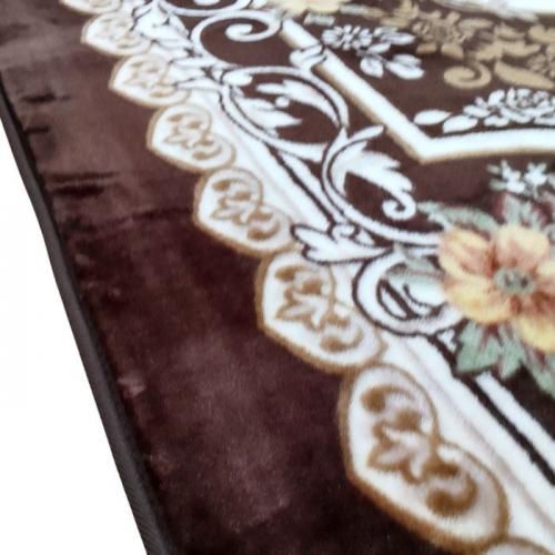 あったかラグ ノクターン ブラウン色 185x185cm 2畳用 / 200x240 3畳用