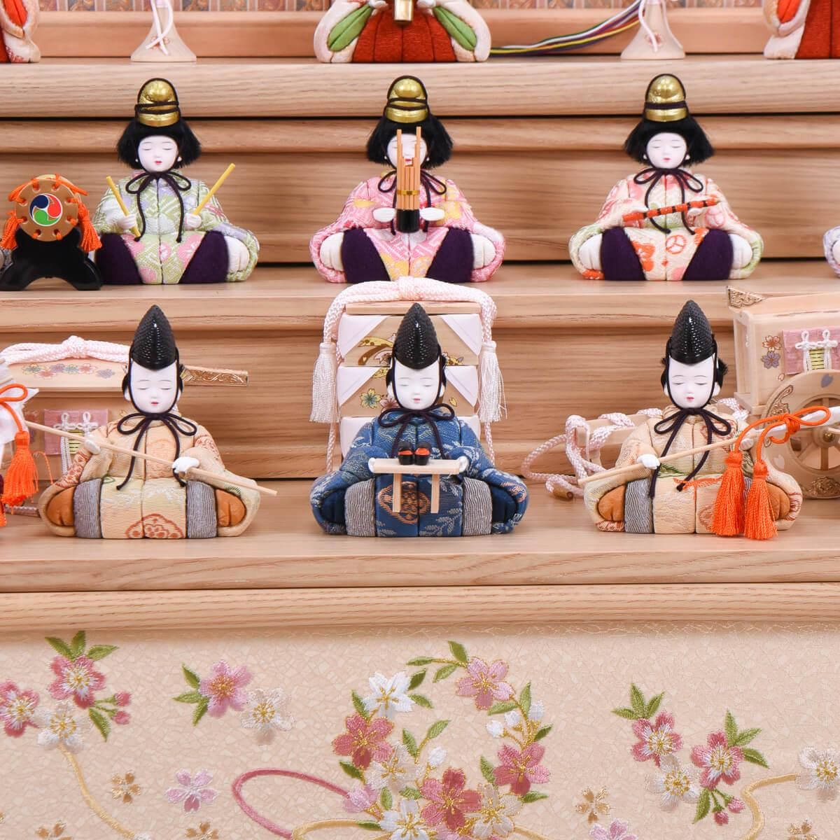 木目込人形 十五人飾り | 平安雛 - 雛人形・五月人形・羽子板・破魔弓