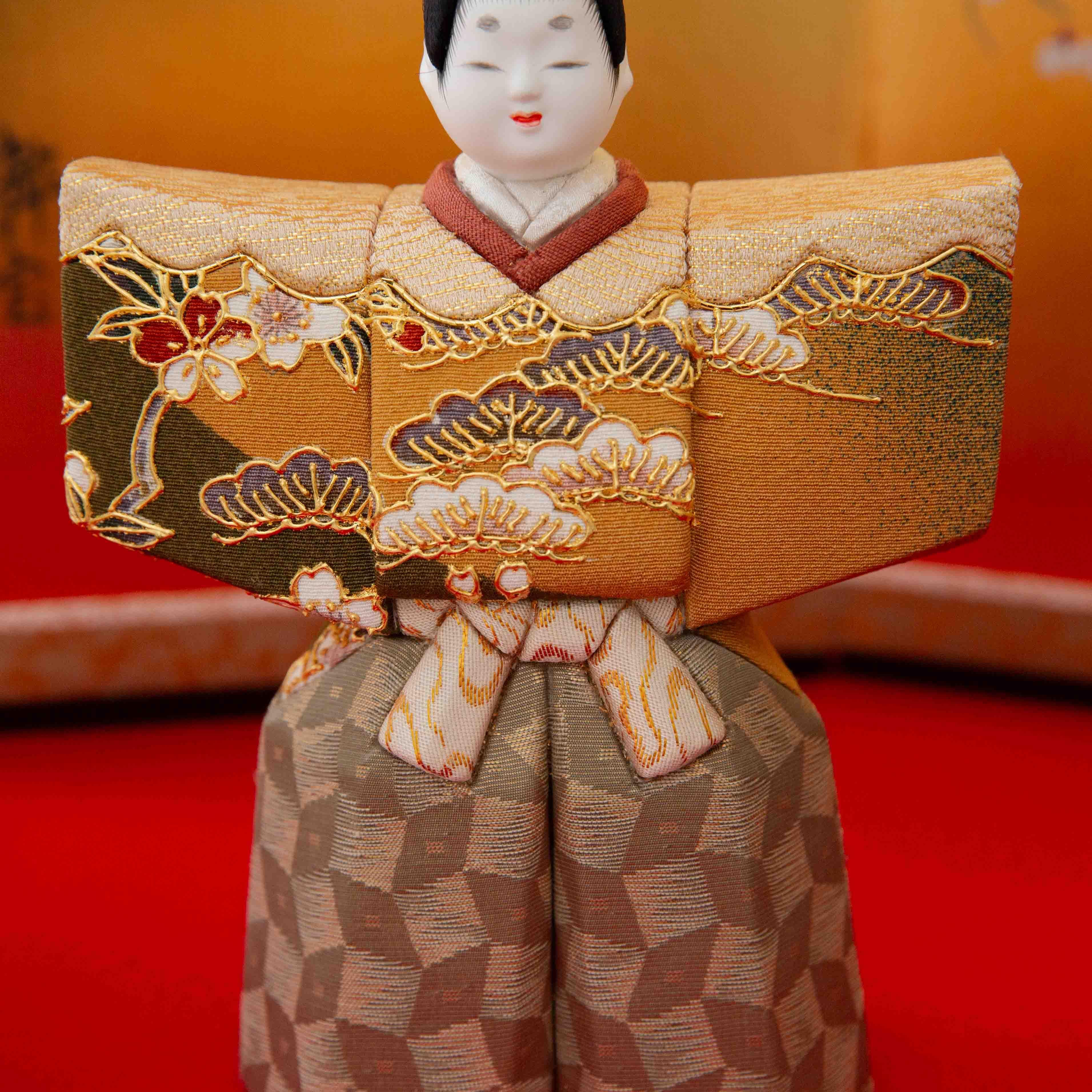 有松人形工房 立ち雛 | 金彩蒔絵 | 有松陽寿 - 雛人形・五月人形